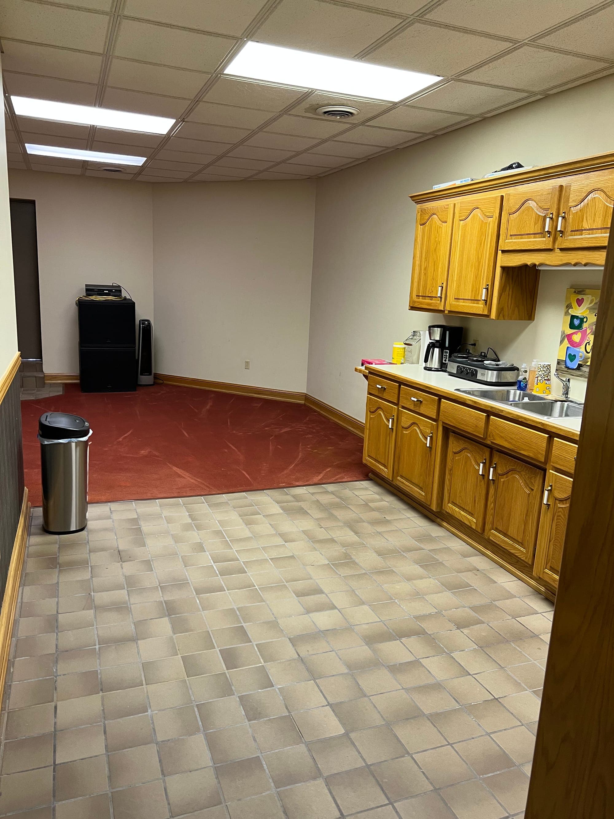 Kitchen and break room, second view